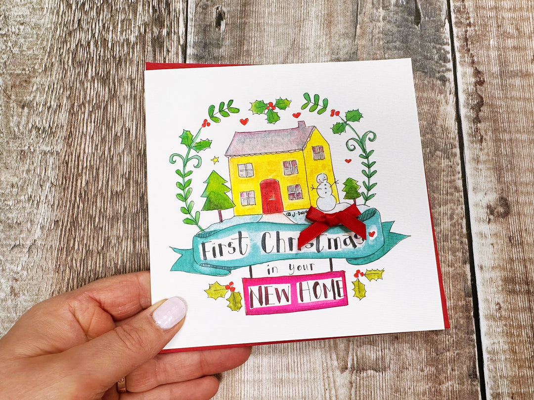 First Christmas in your New Home" Christmas Card - Personalised