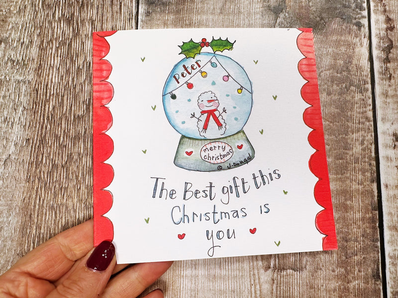 Best Gift this Christmas Card - Personalised