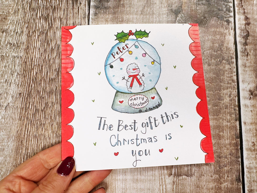 Best Gift this Christmas Card - Personalised