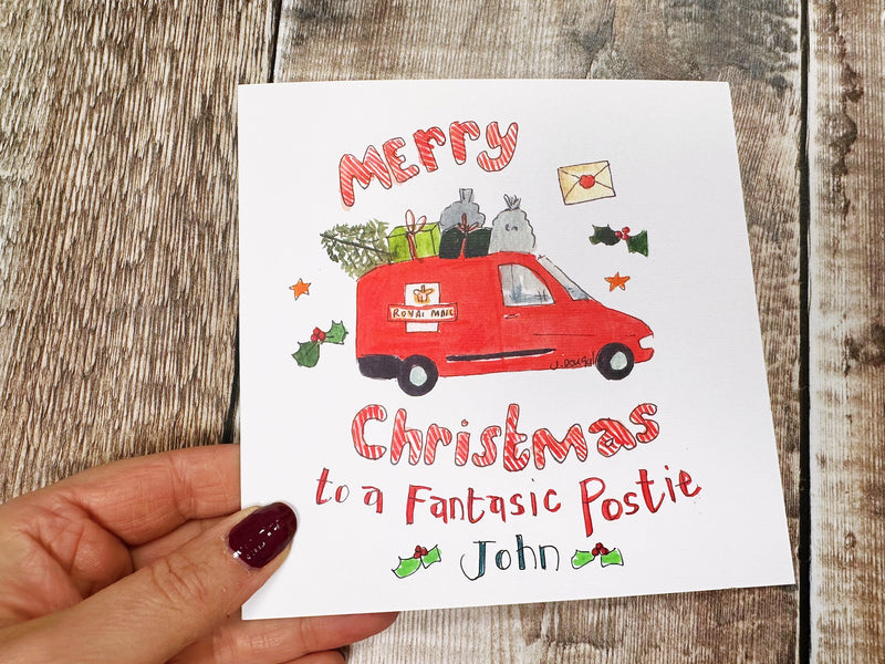 Thanks to a great Postie Christmas Card - Personalised