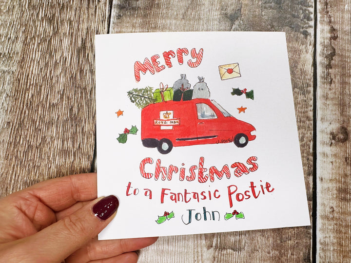 Thanks to a great Postie Christmas Card - Personalised