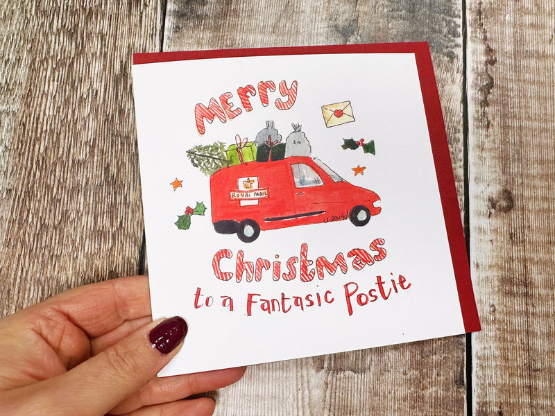 Thanks to a great Postie Christmas Card - Personalised