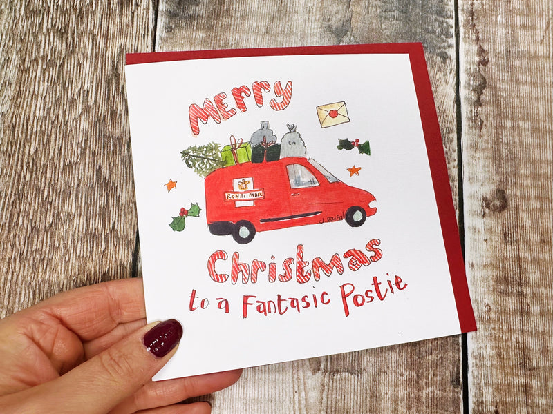 Thanks to a great Postie Christmas Card - Personalised