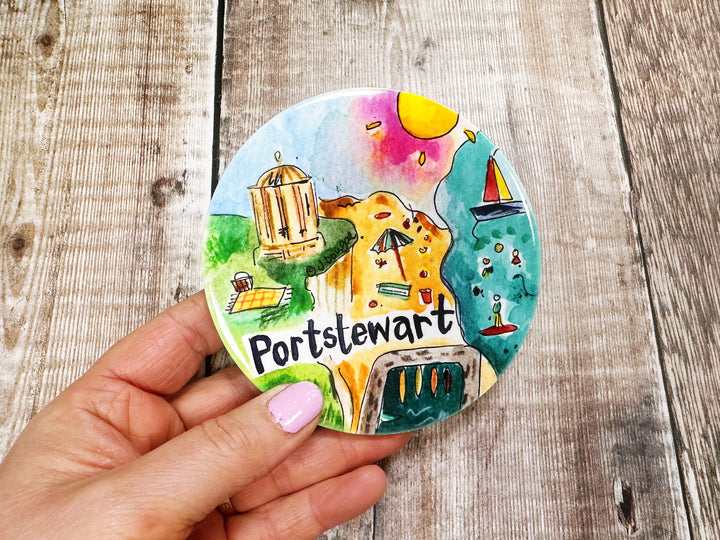 Portstewart Northern Ireland Ceramic Coaster New