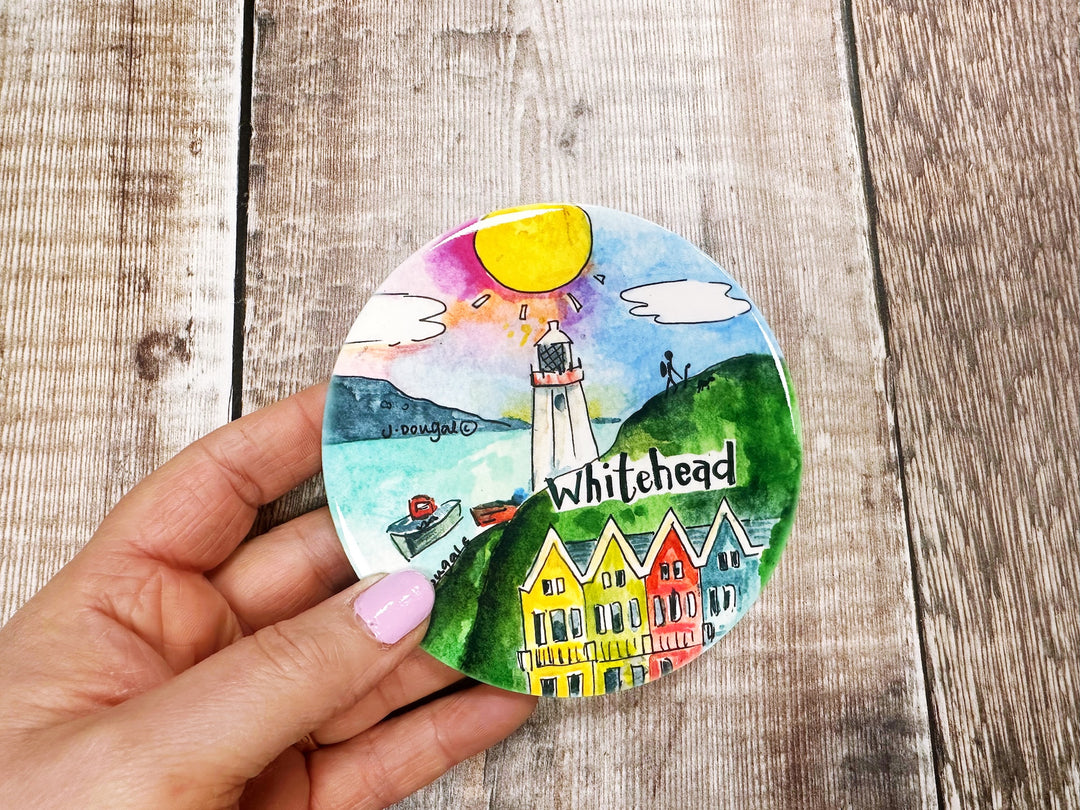 Whitehead Northern Ireland Ceramic Coaster New