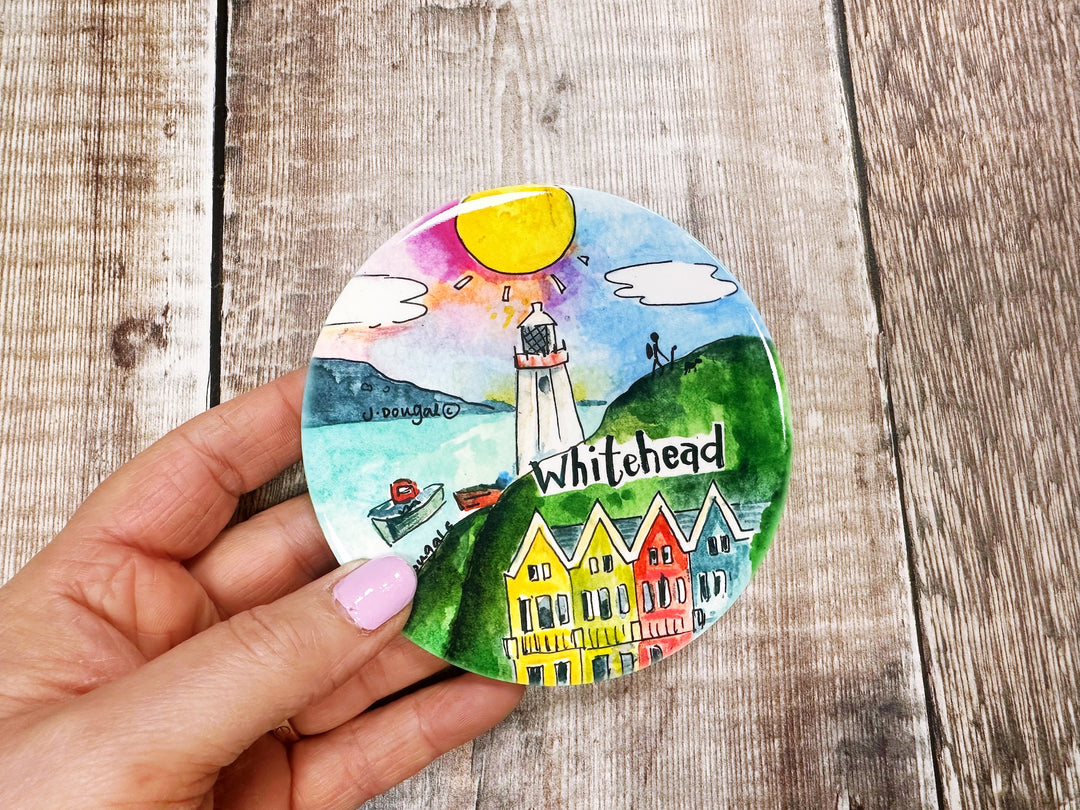 Whitehead Northern Ireland Ceramic Coaster New