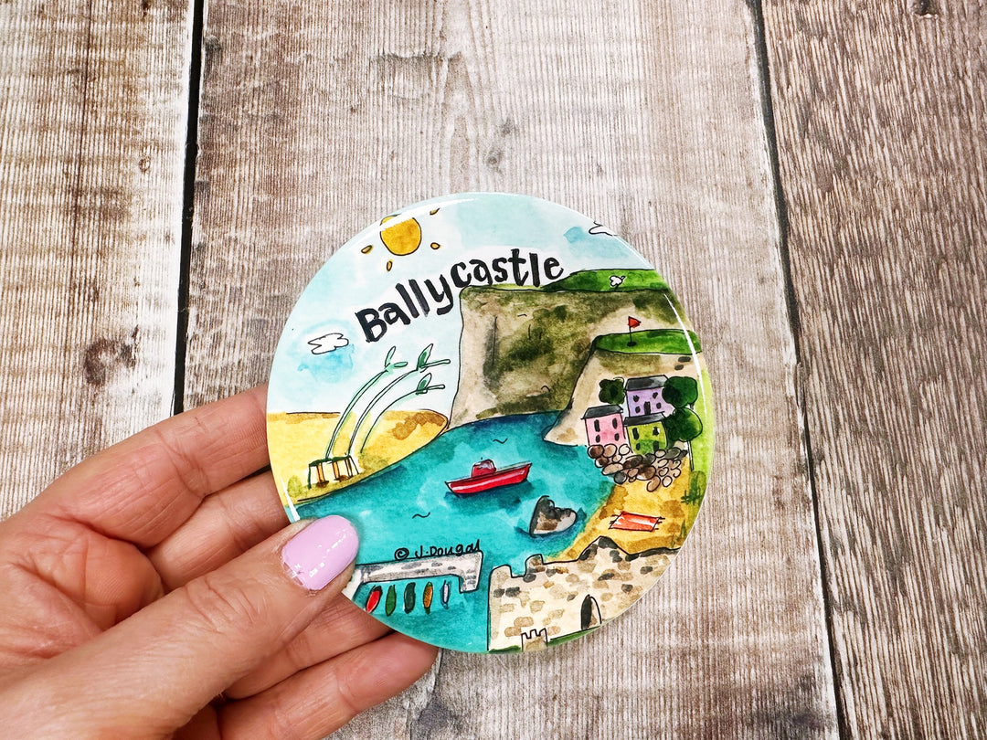 Ballycastle Northern Ireland Ceramic Coaster New