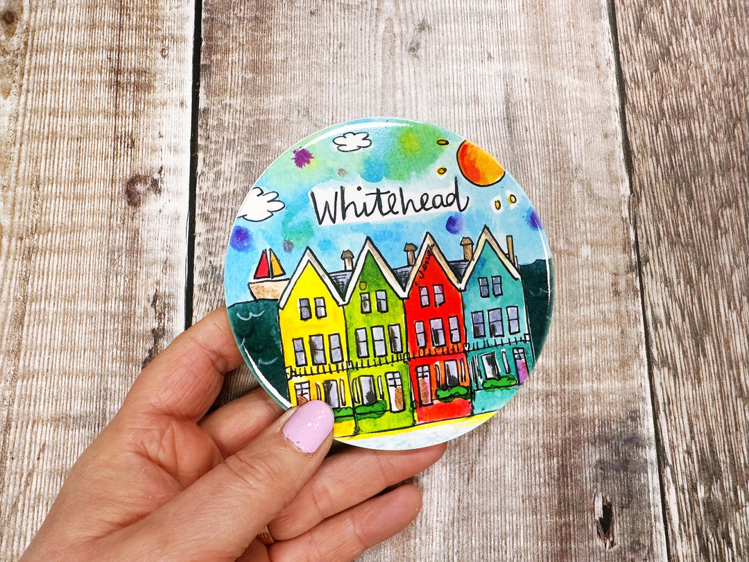 Whitehead Houses Northern Ireland Ceramic Coaster New