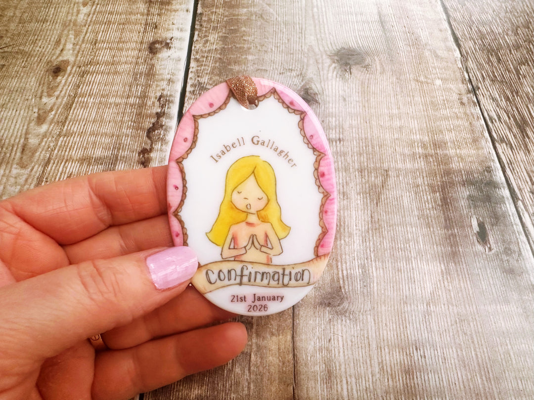 Confirmation Oval ceramic