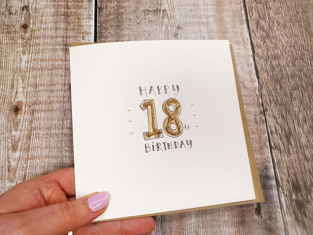 Happy 18th Birthday Card - Personalised