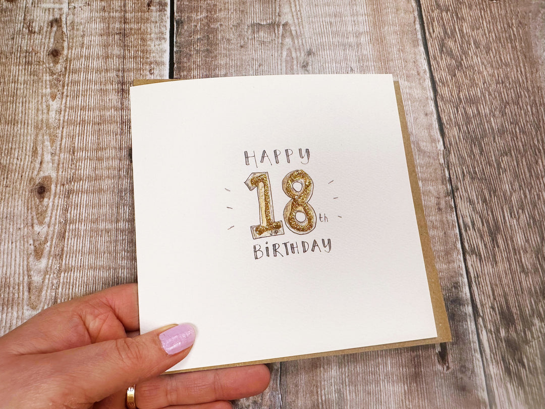 Happy 18th Birthday Card - Personalised