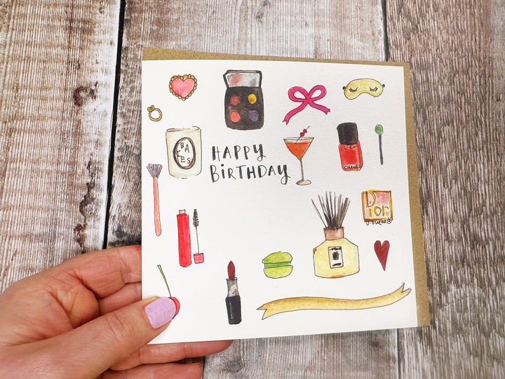 Girly Things Card - Personalised