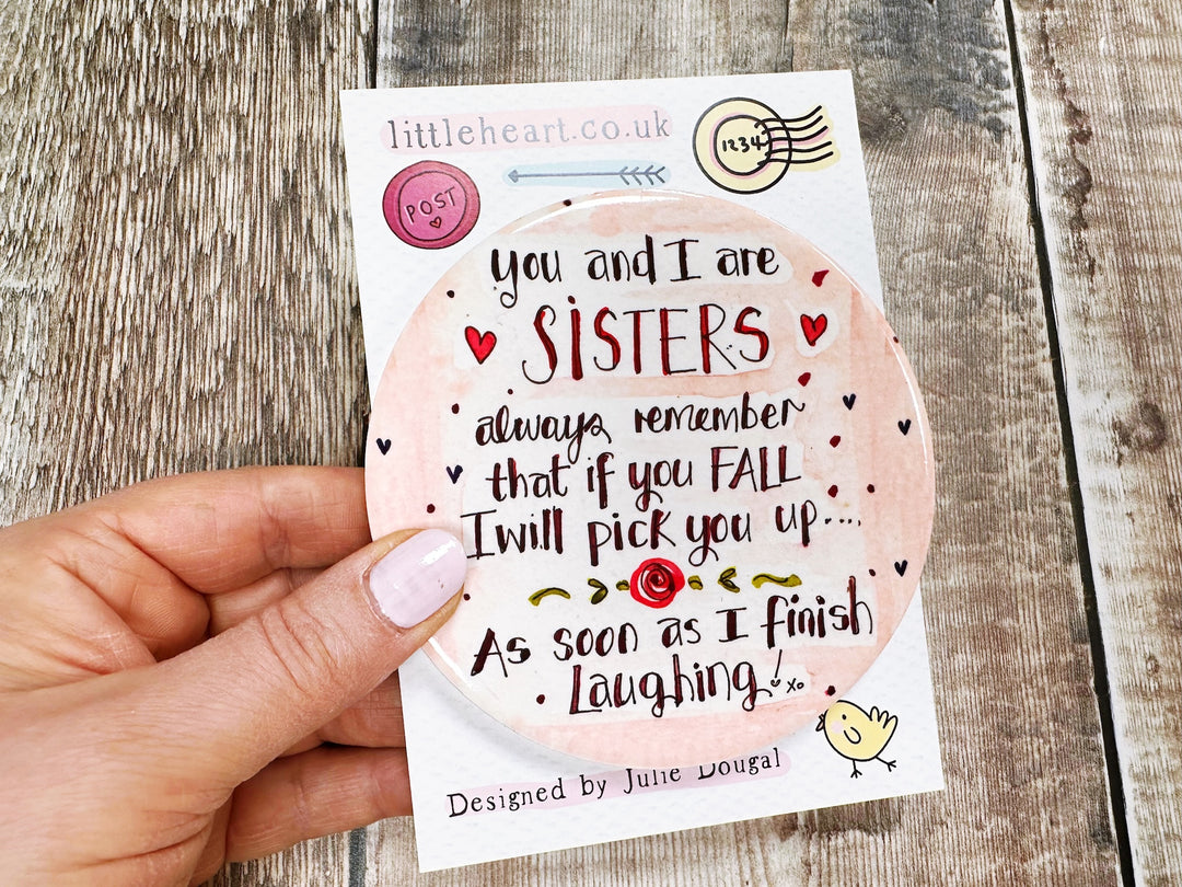 Sister Funny Ceramic Coaster