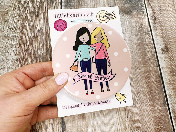 Special Sister Round Ceramic Coaster