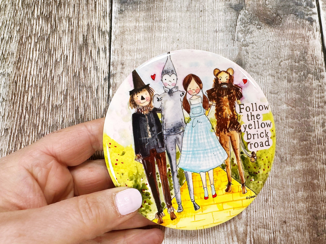 Follow your dreams Wizard of Oz ceramic coaster