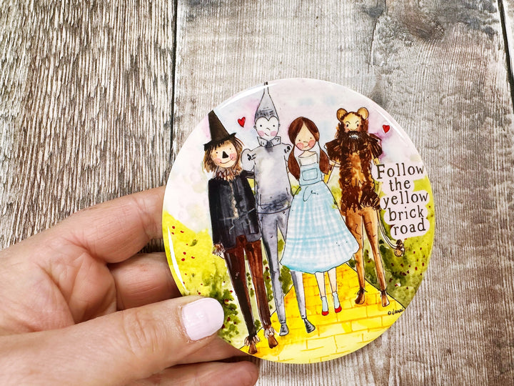 Follow your dreams Wizard of Oz ceramic coaster