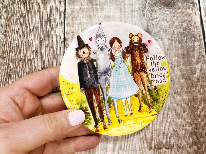 Follow your dreams Wizard of Oz ceramic coaster