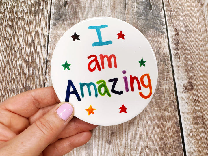 I am amazing cute ceramic coaster