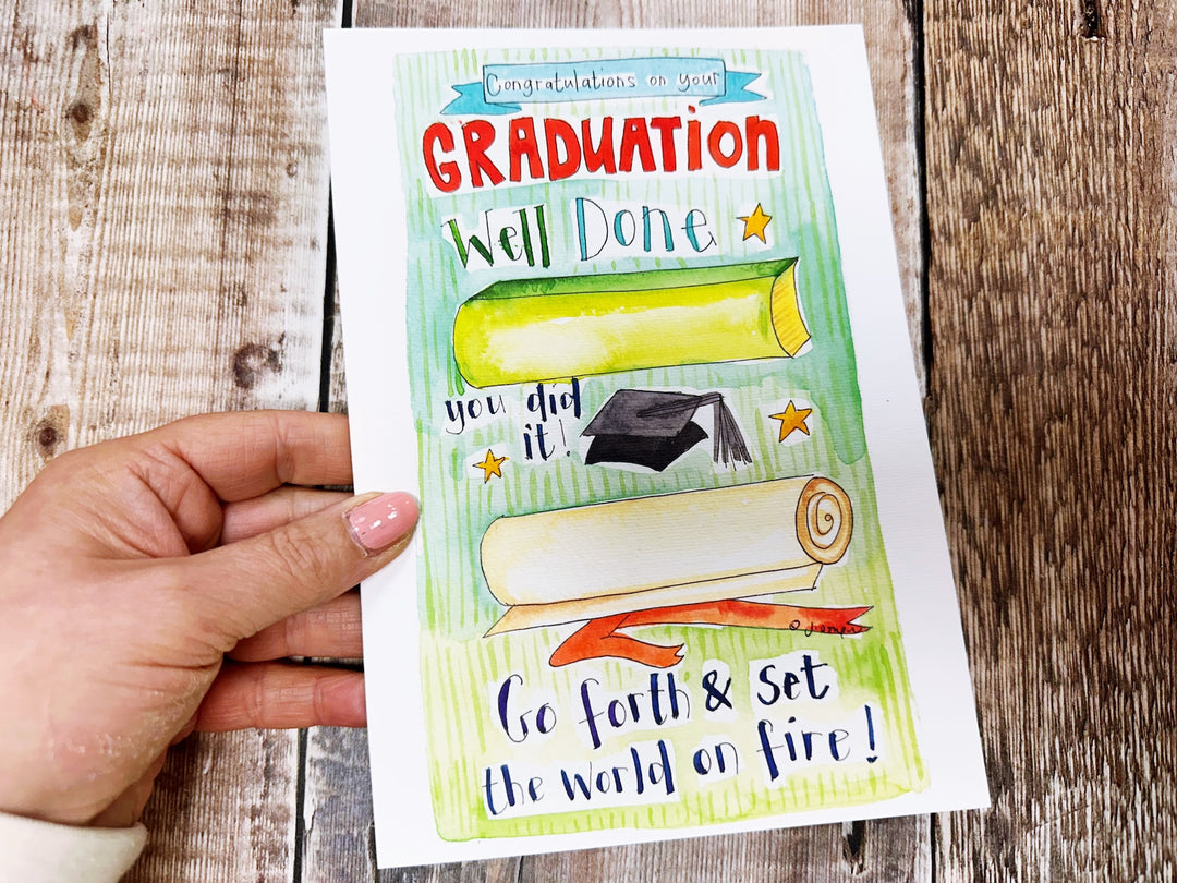 A5 Banner Graduation Card - Personalised