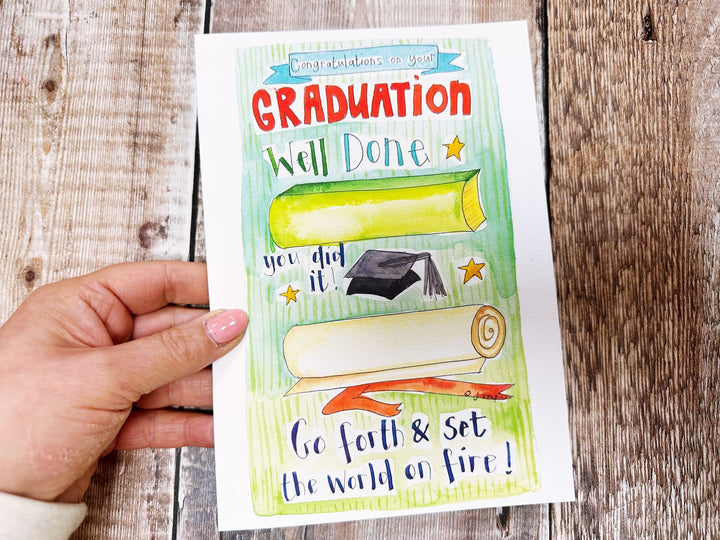 A5 Banner Graduation Card - Personalised