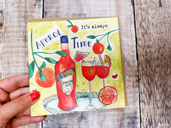 Happy Birthday Italian Cocktail Greeting Card
