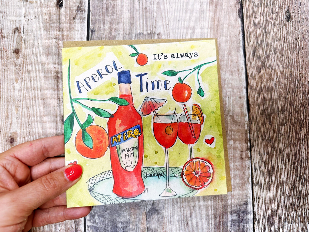 Happy Birthday Italian Cocktail Greeting Card