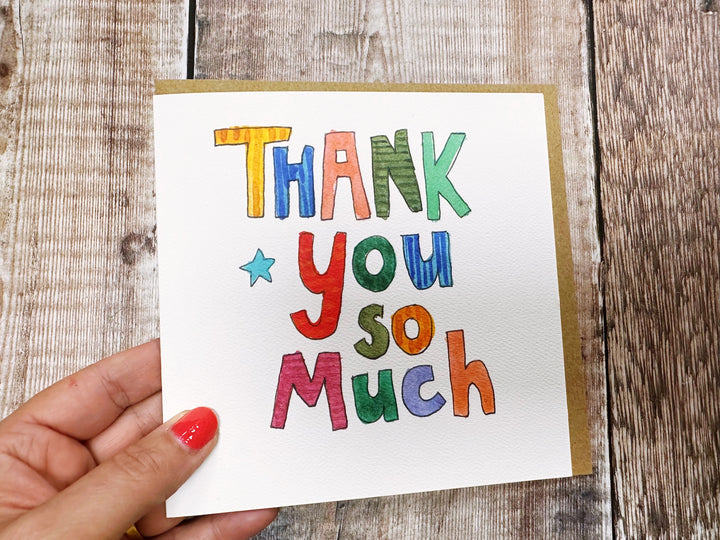 Thank you so much Card - Personalised