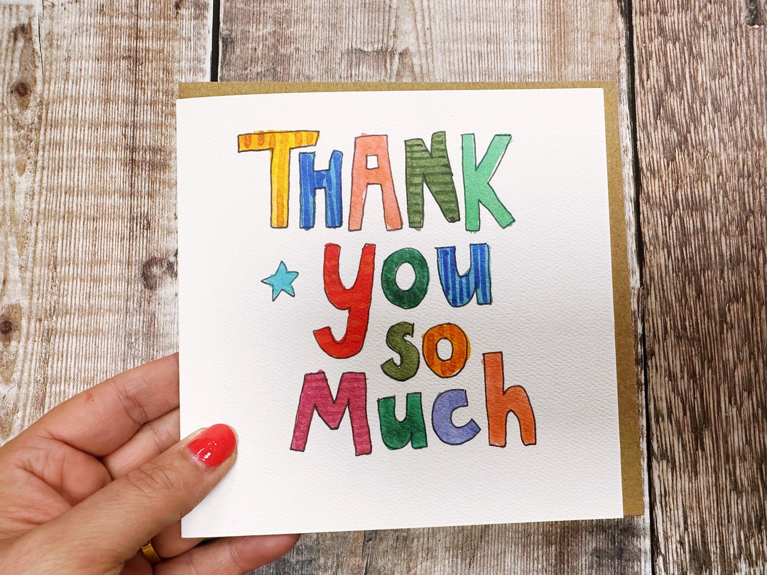 Thank you so much Card - Personalised