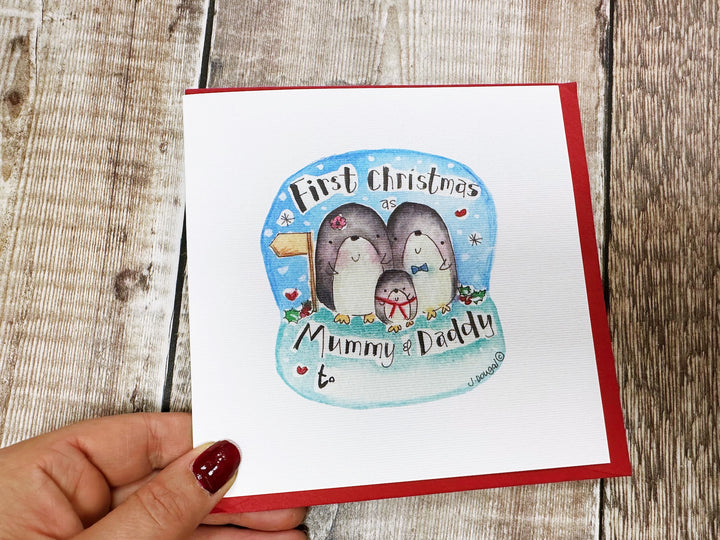 "First Christmas to (baby&