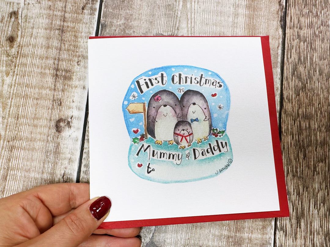 "First Christmas to (baby&