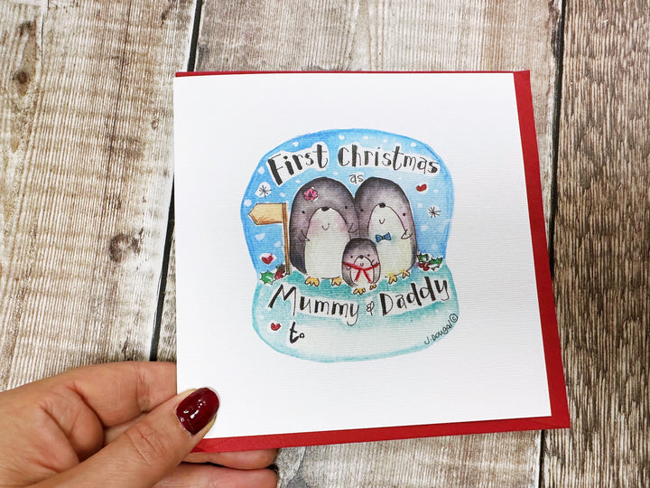 "First Christmas to (baby&