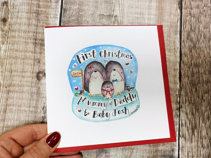 "First Christmas to (baby&