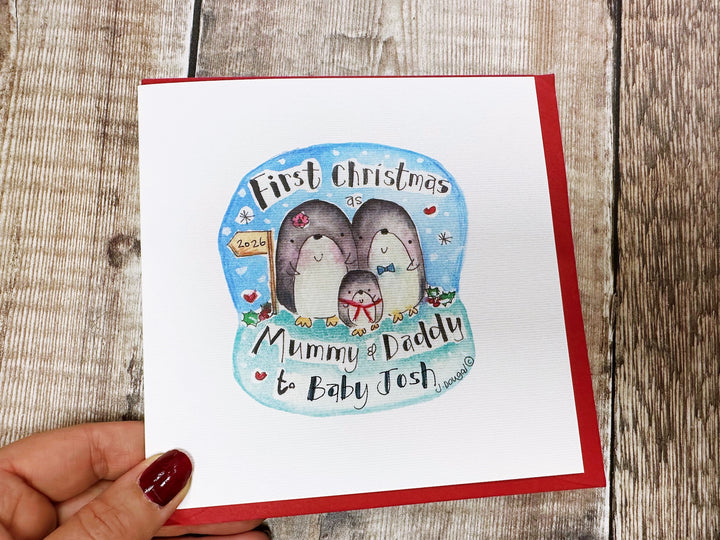 "First Christmas to (baby&