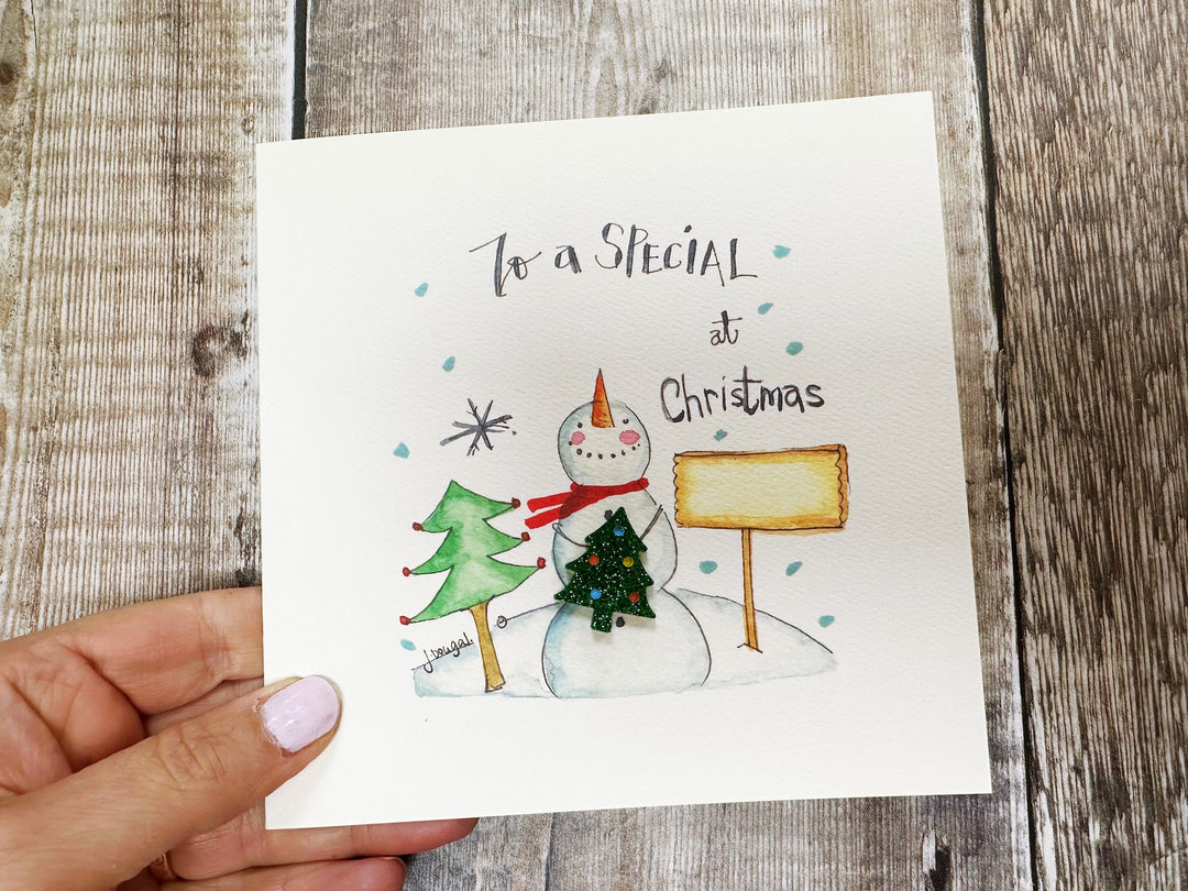 "To a Special........" Christmas Card - Personalised