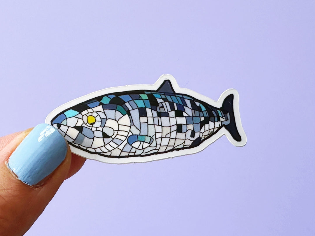 Tiny Belfast Big Fish Vinyl Sticker