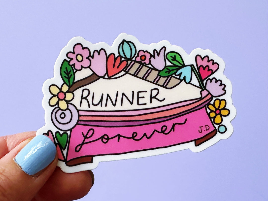 Runner Forever Matt Vinyl Sticker