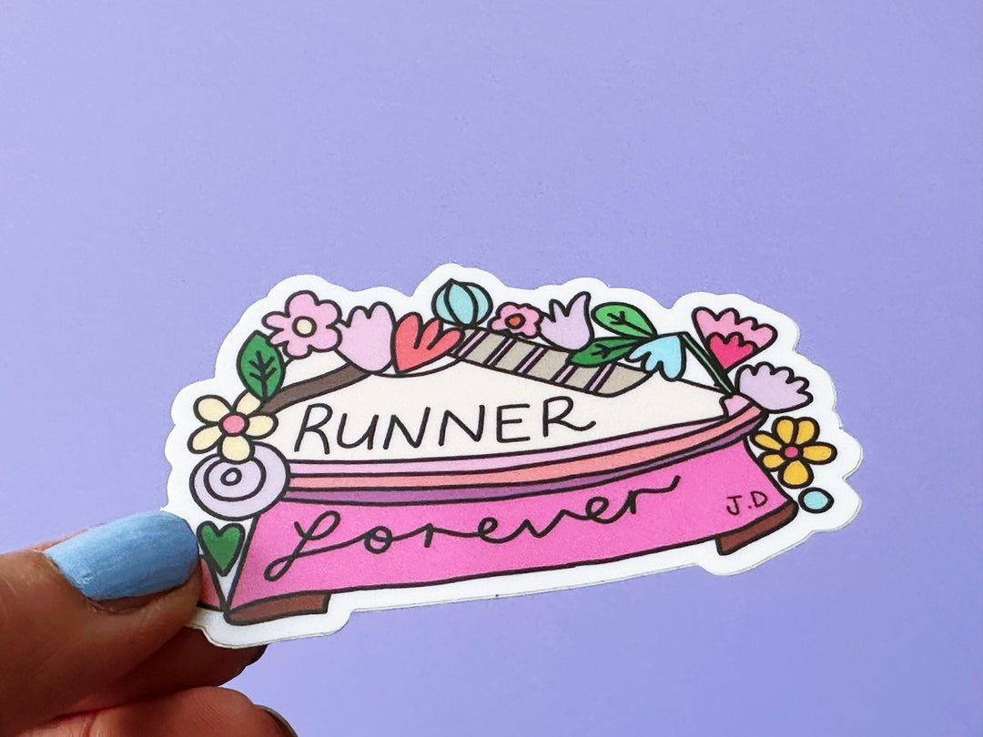 Runner Forever Matt Vinyl Sticker