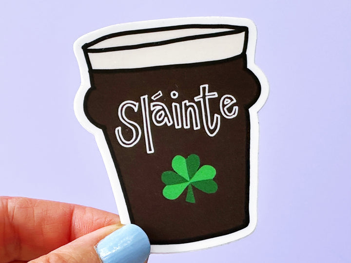 Sláinte Vinyl Matt Sticker