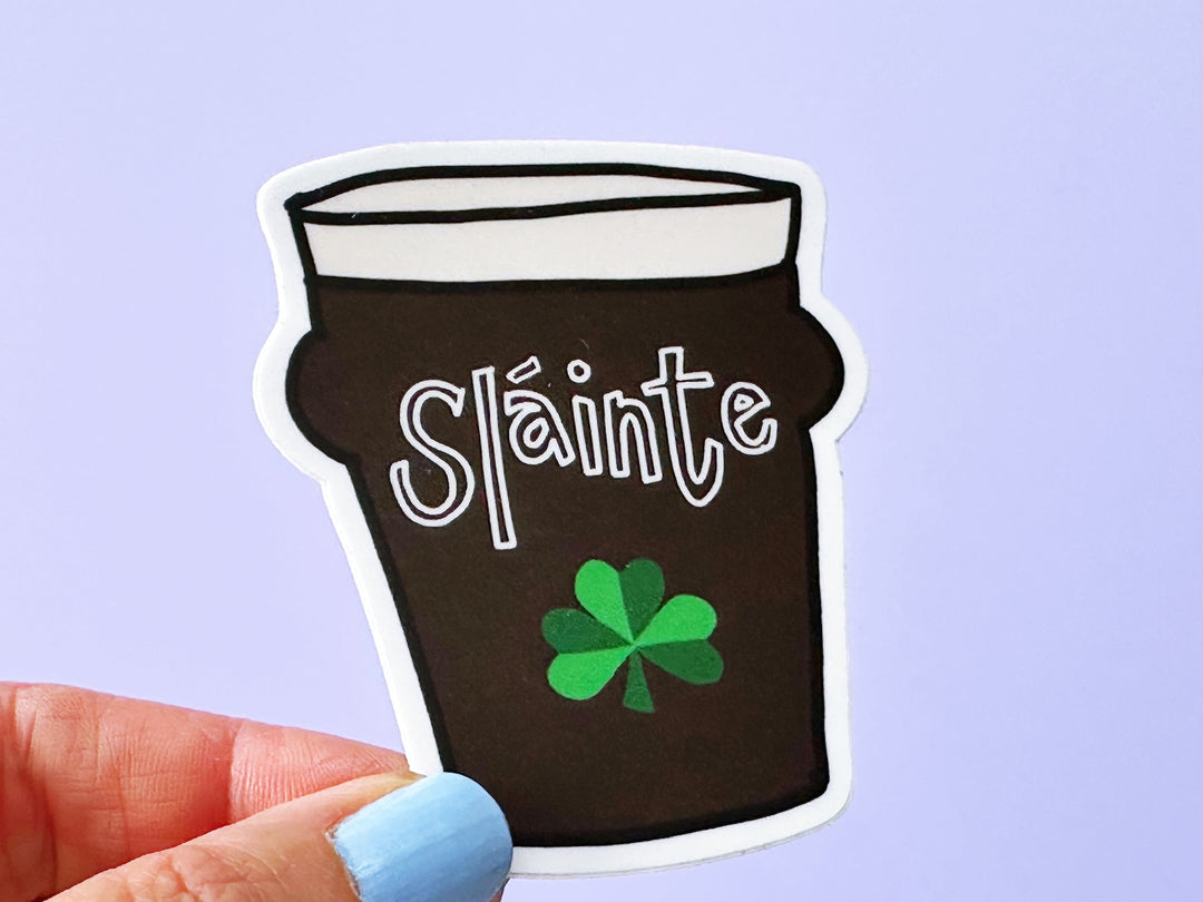 Sláinte Vinyl Matt Sticker
