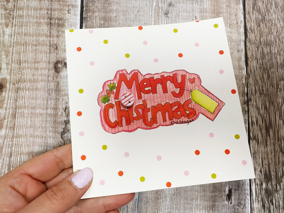 Merry Christmas Card - Personalised