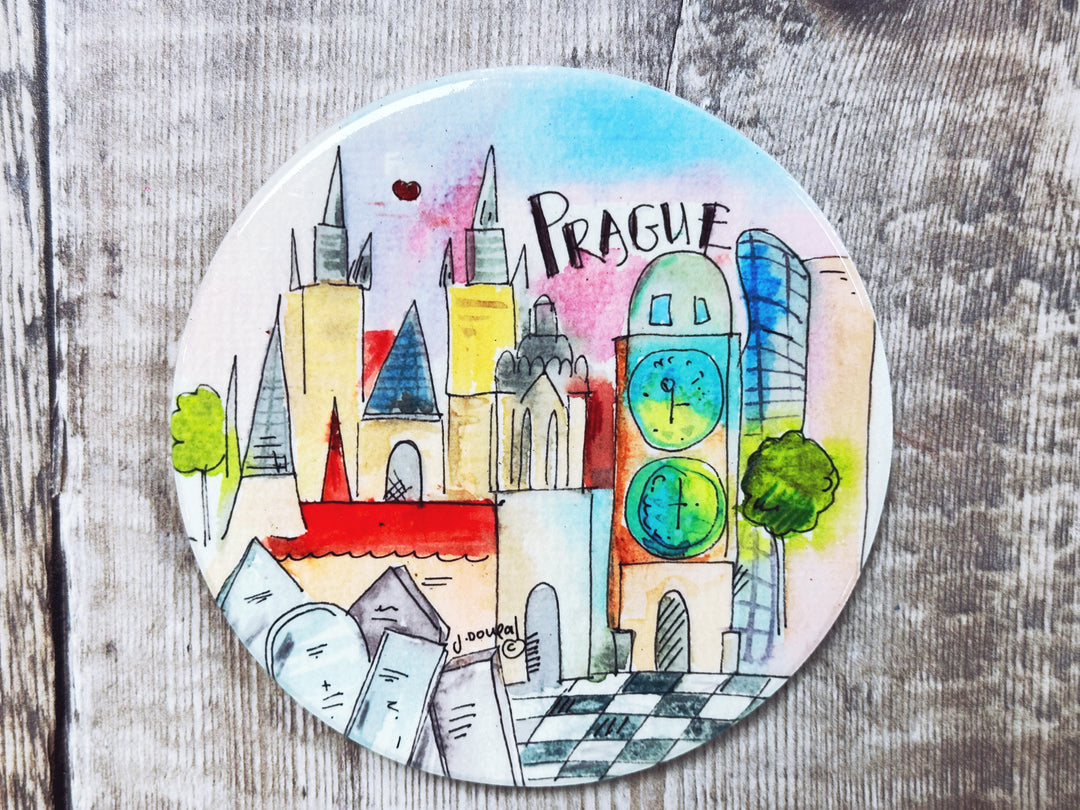 Prague Ceramic Coaster