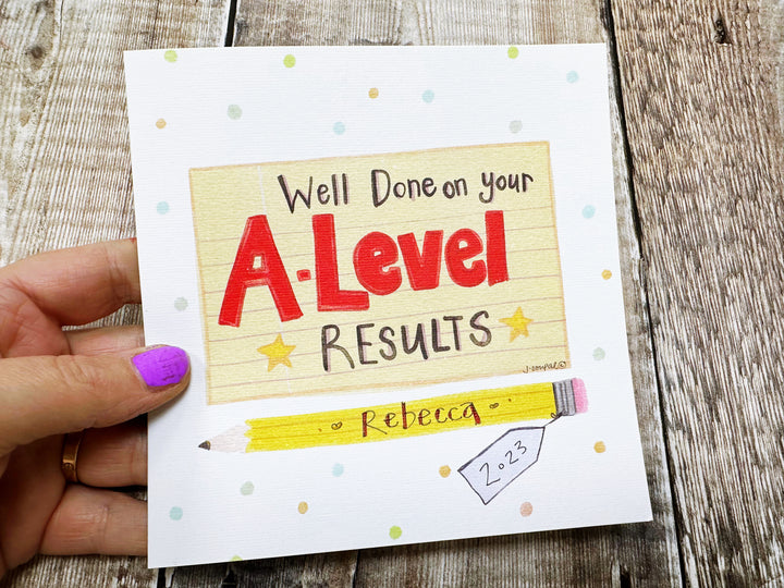 Well done on your A&
