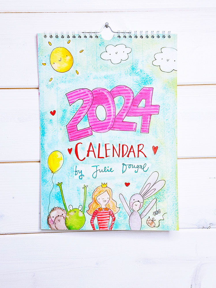 2024 Wall A4 Hanging Calendar Colour