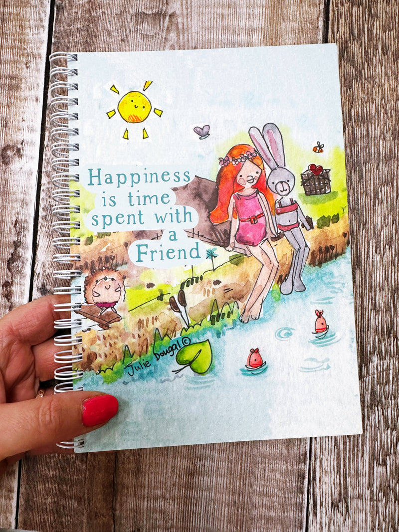 A5 Ring bound Friends Notebook or Planner