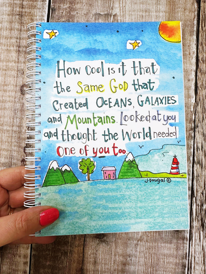 A5 Ring bound God Made you too Notebook or Planner