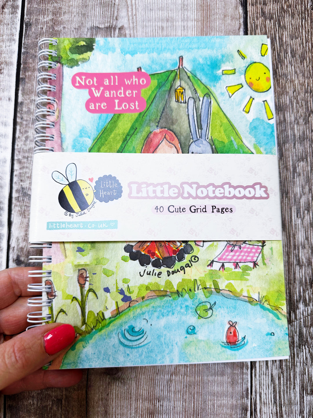 A5 Ring bound Not all who wander are lost Notebook or Planner