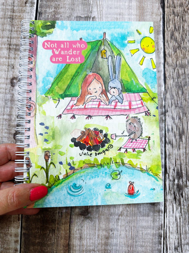 A5 Ring bound Not all who wander are lost Notebook or Planner