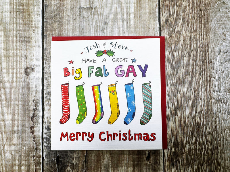 Have a Great big Gay Christmas Card - Personalised