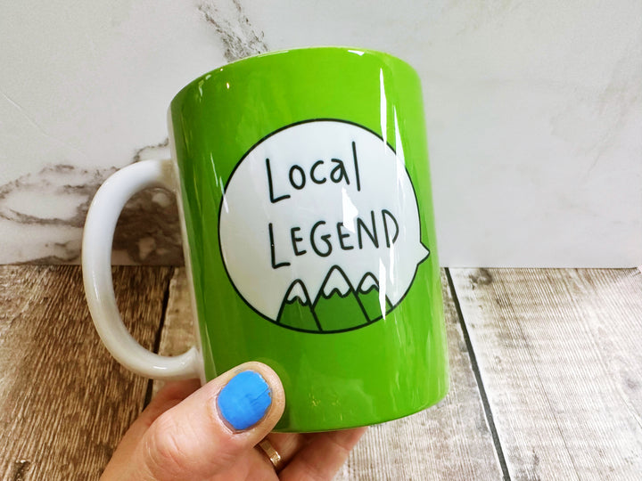 Local Legend Speech Bubbles Mug, Coaster or Badge