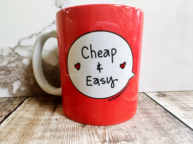 Cheap and Easy Speech Bubbles Mug, Coaster or Badge